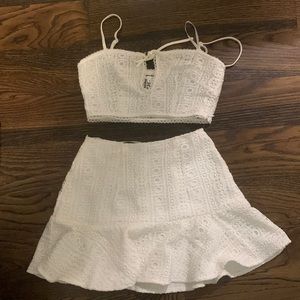 superdown dakota crochet skirt set
